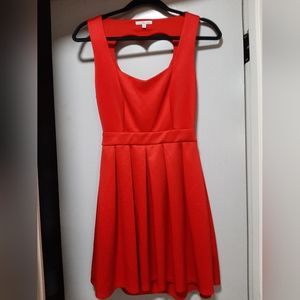 Sexy Hard Cutout Open Back Red Dress